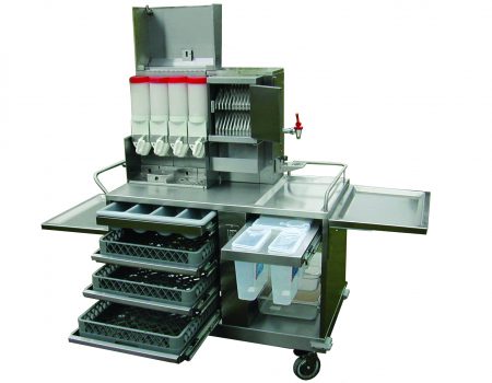 Breakfast Trolly 002 showing features Breakfast Trolly 002 showing features