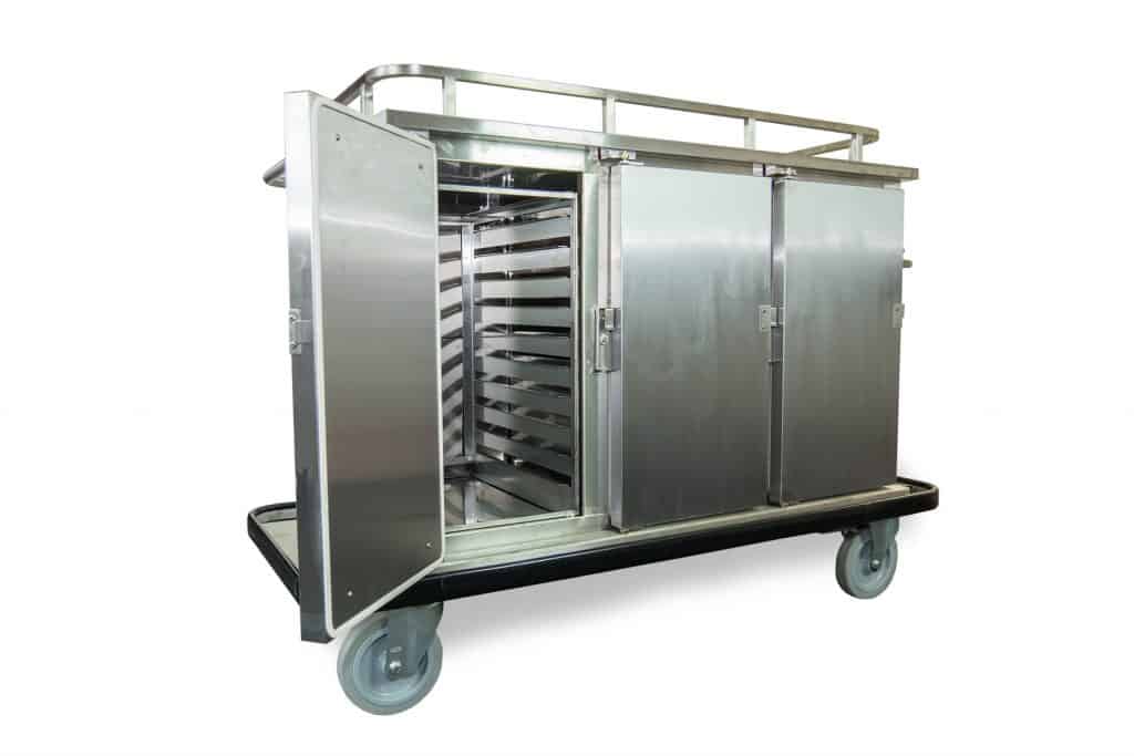 Challenger HMP3D Open Door heated food trolley
