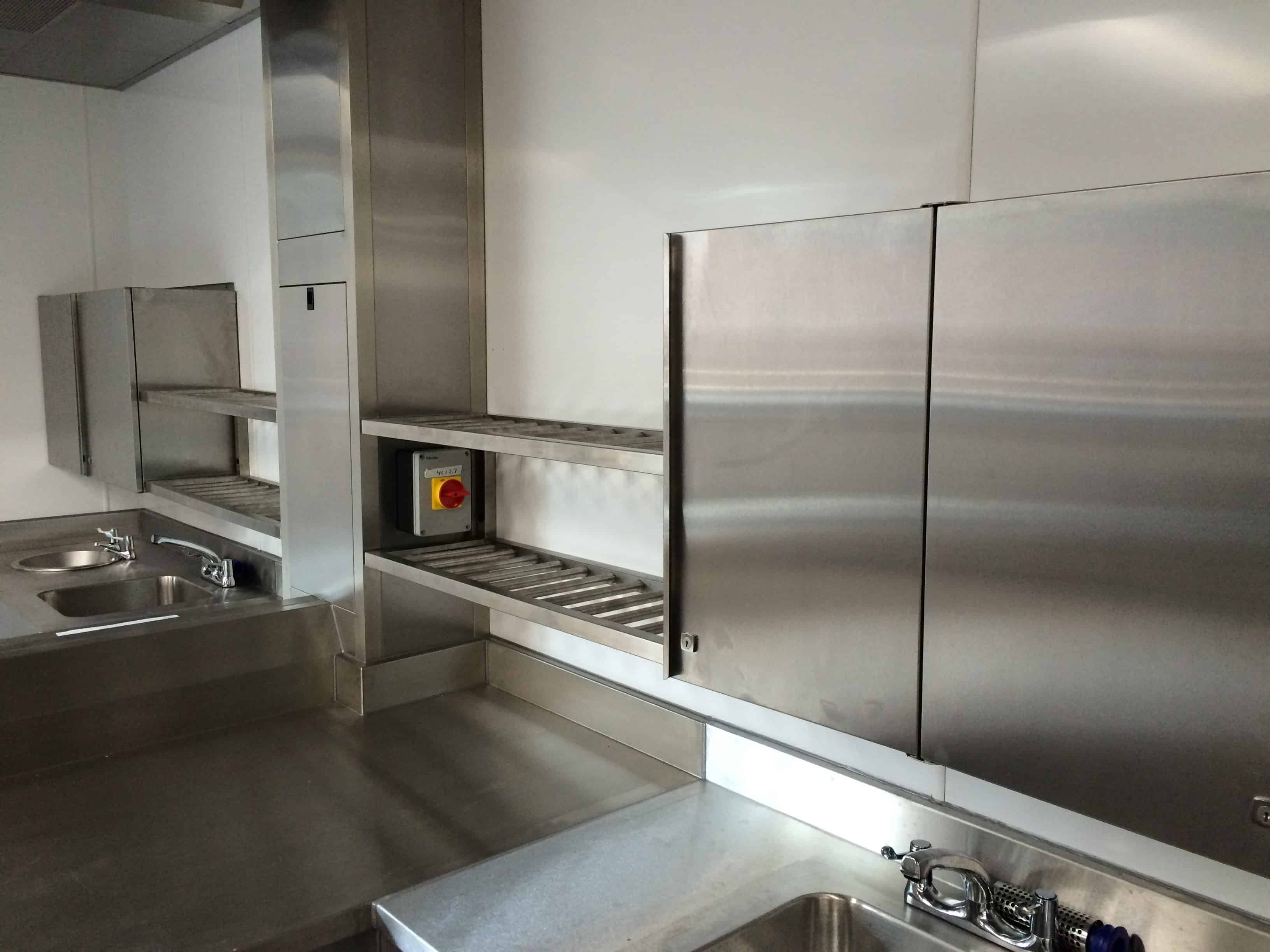stainless steel cupboards