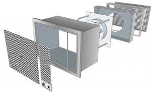 Kitchen ventilation supply air unit