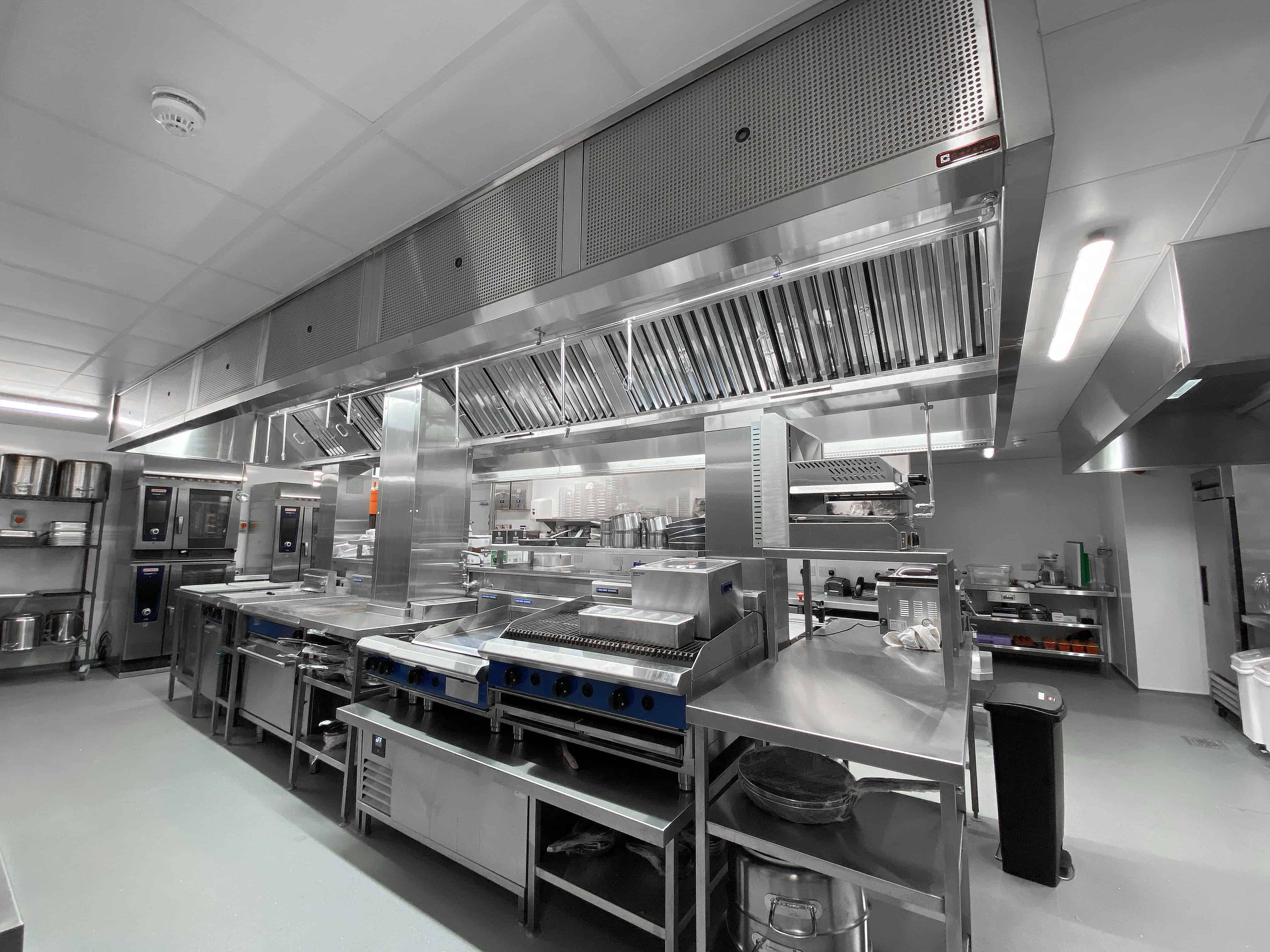 commercial kitchen ventilation with canopy